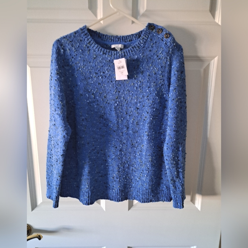 J. JILL SWEATER Long sleeves BRAND NEW size medium petite SOFT & COZY 42" chest